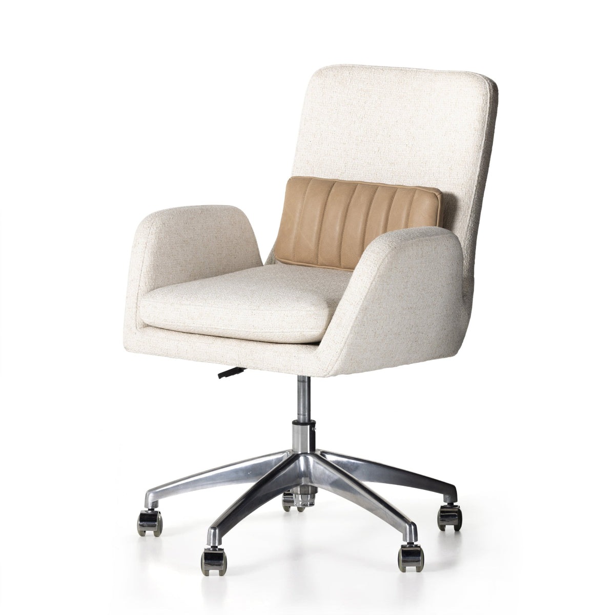 Laynie Off White Upholstered Desk Chair