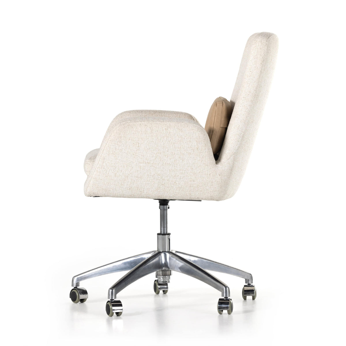 Laynie Off White Upholstered Desk Chair