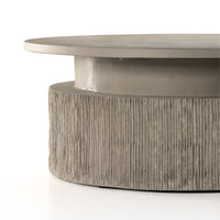 Harlow Textured Concrete Outdoor Coffee Table