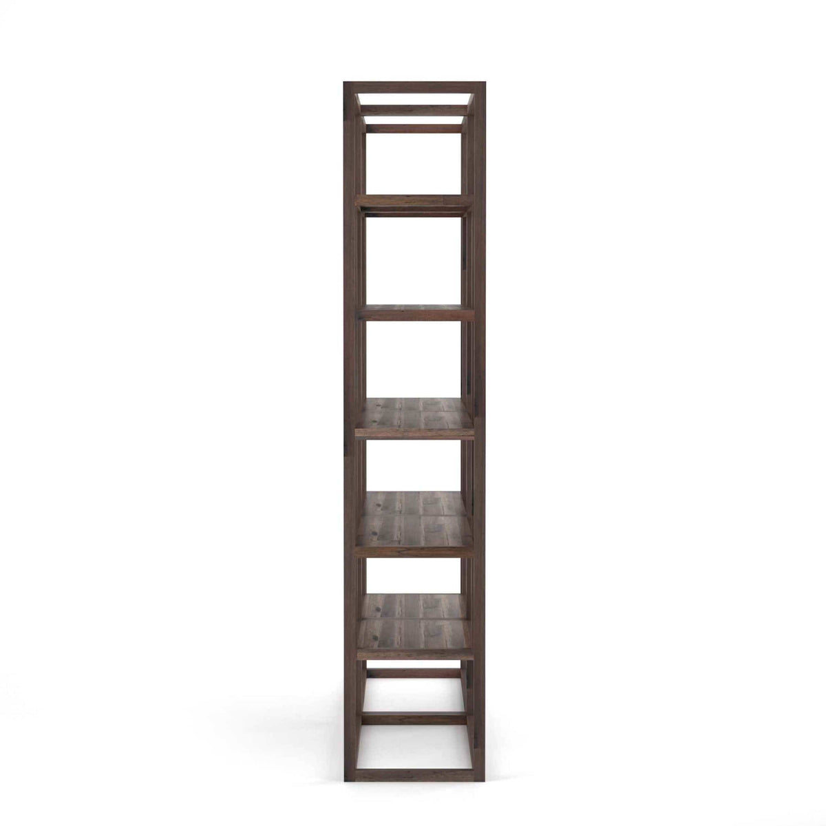 Wesley Harvest Brown Double Bookshelf