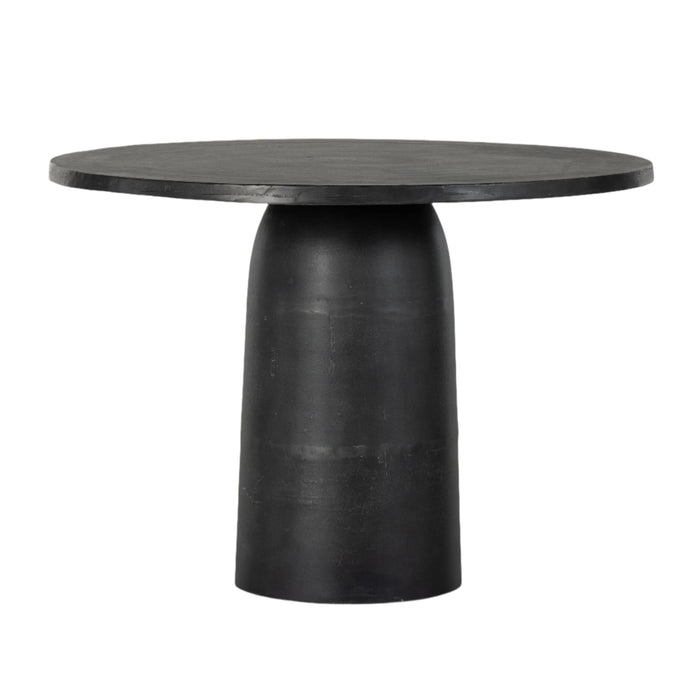 Basilly Charcoal Grey Aluminum Dining Table