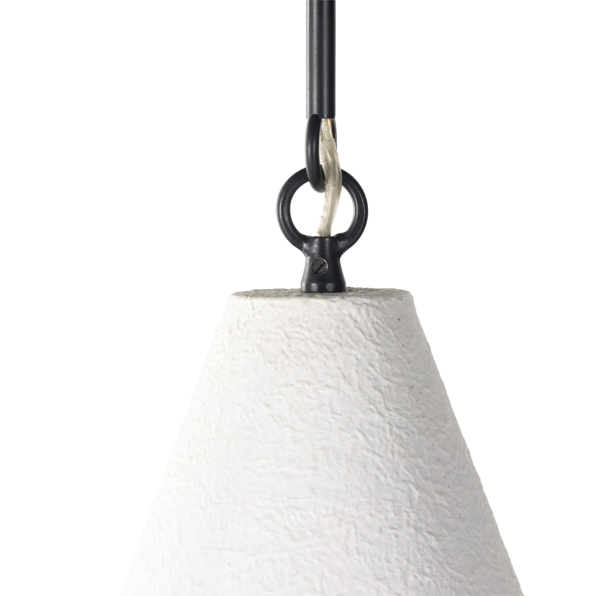 Graham Matte White Plaster Pendant