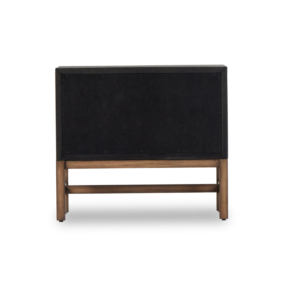 Finn Black Raffia Nightstand