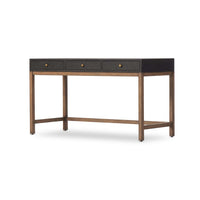 Finn Black Raffia Desk