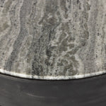 Cavit Round Aluminum & Marble Side Table