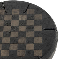 Cordon Carbonized Black Chess Table