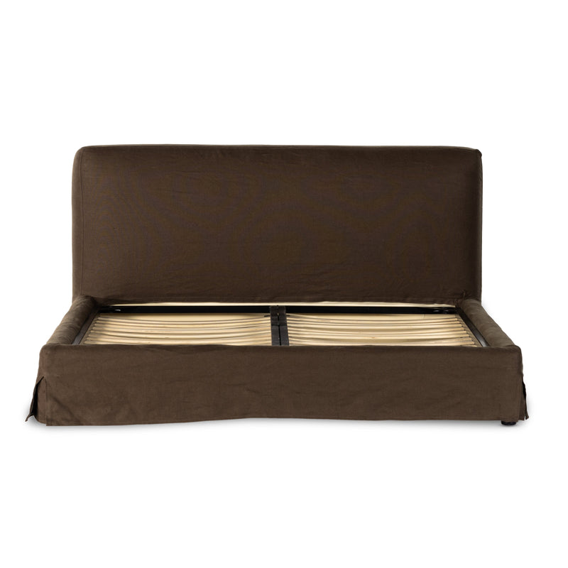 Arlow Brussels Coffee King Slipcover Bed