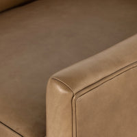 Parrish Taupe Leather Swivel Chair