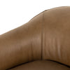 Parrish Taupe Leather Swivel Chair