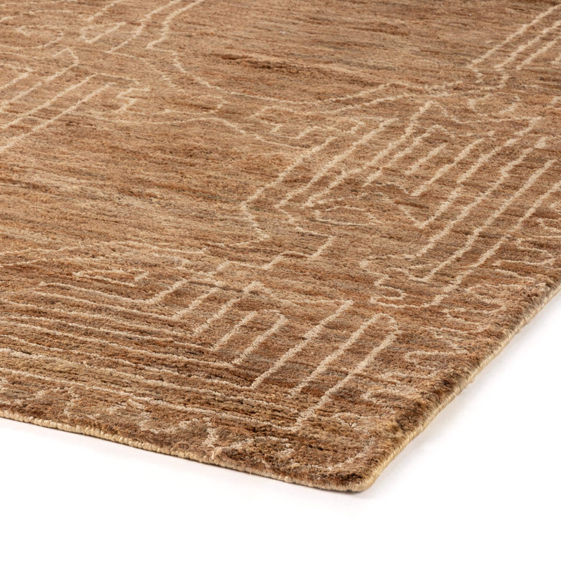 Tumi Archaic Patterned Hand Knotted Jute Rug
