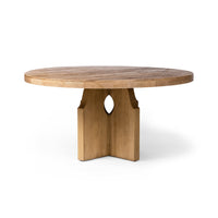 Aldridge Elm Round Dining Table