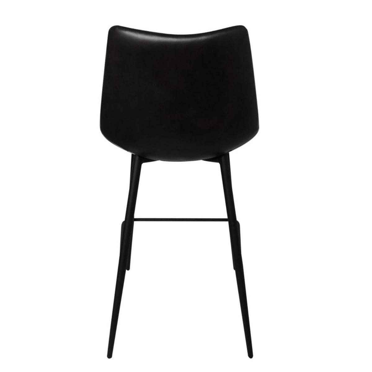 Alibi Black Faux Leather Counter Stool, Set of 2