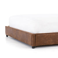 Antonio Vintage Tobacco Low Profile Bed