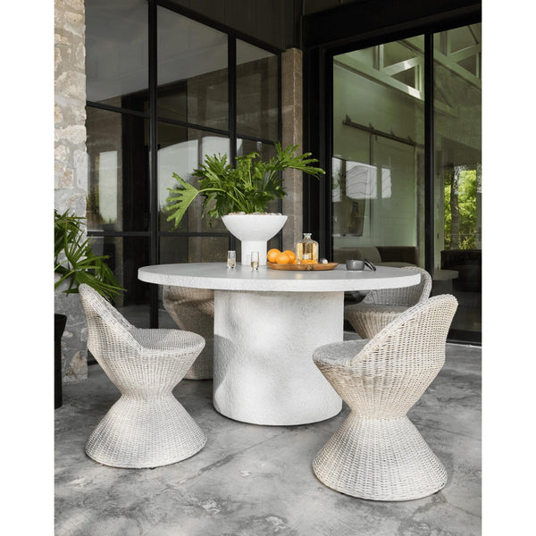 Max Vintage White Outdoor Dining Chair