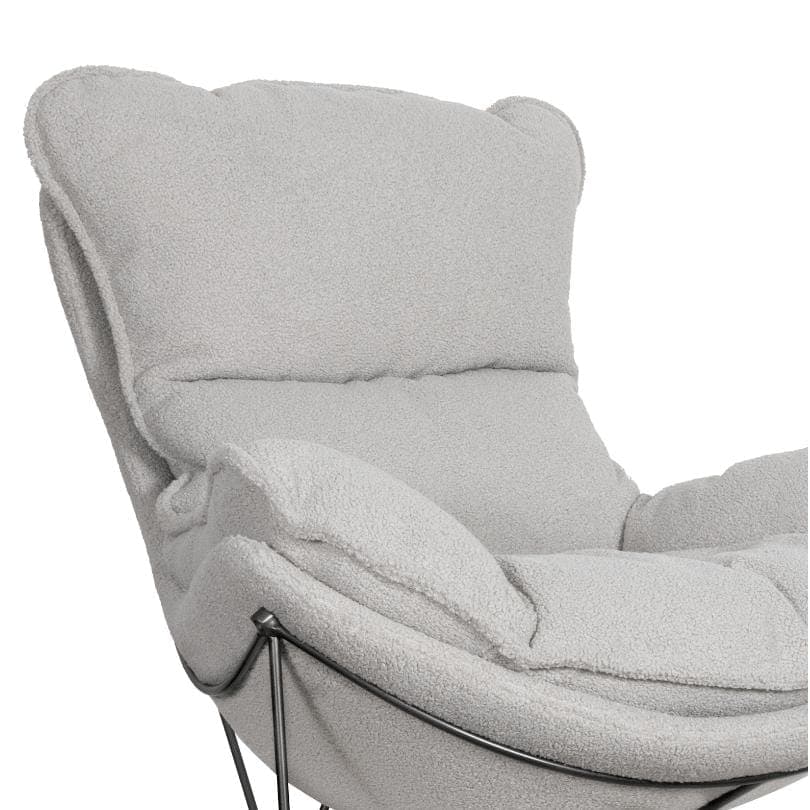 Cocoon Grey Boucle Chair