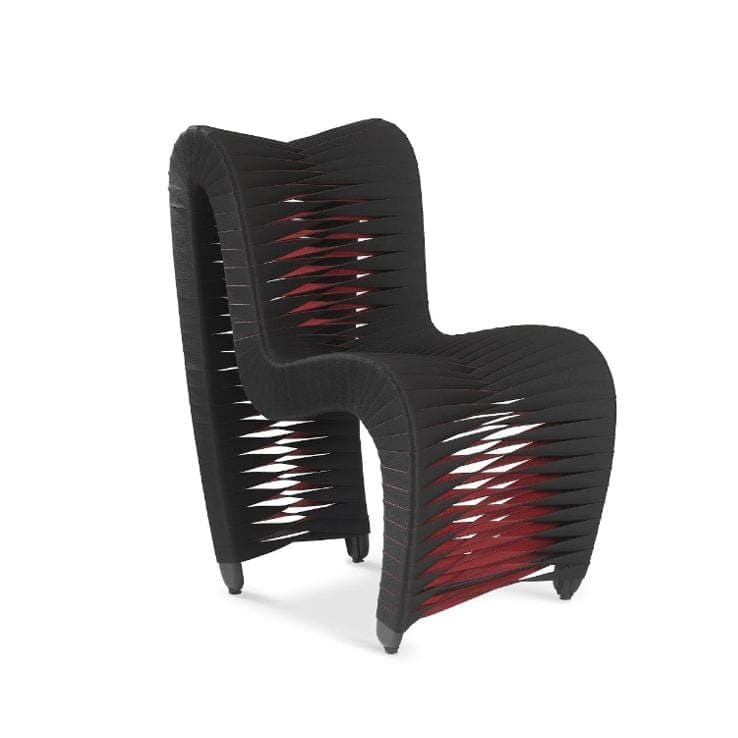 Black & Red Seat Belt Dining Chair