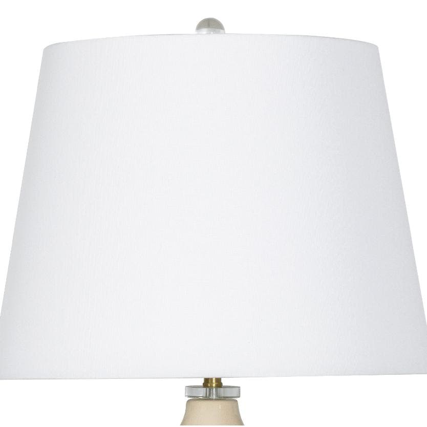 June Ceramic Table Lamp Ivory