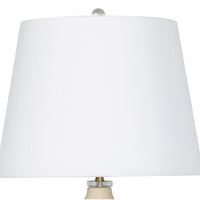 June Ceramic Table Lamp Ivory