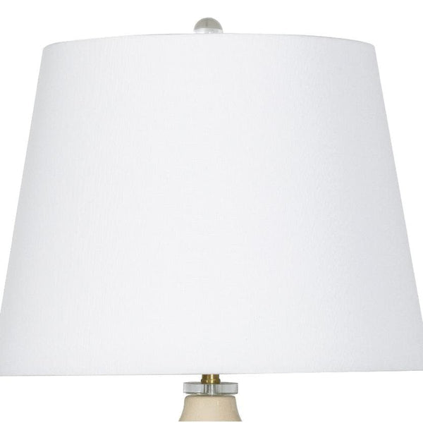 June Ceramic Table Lamp Ivory