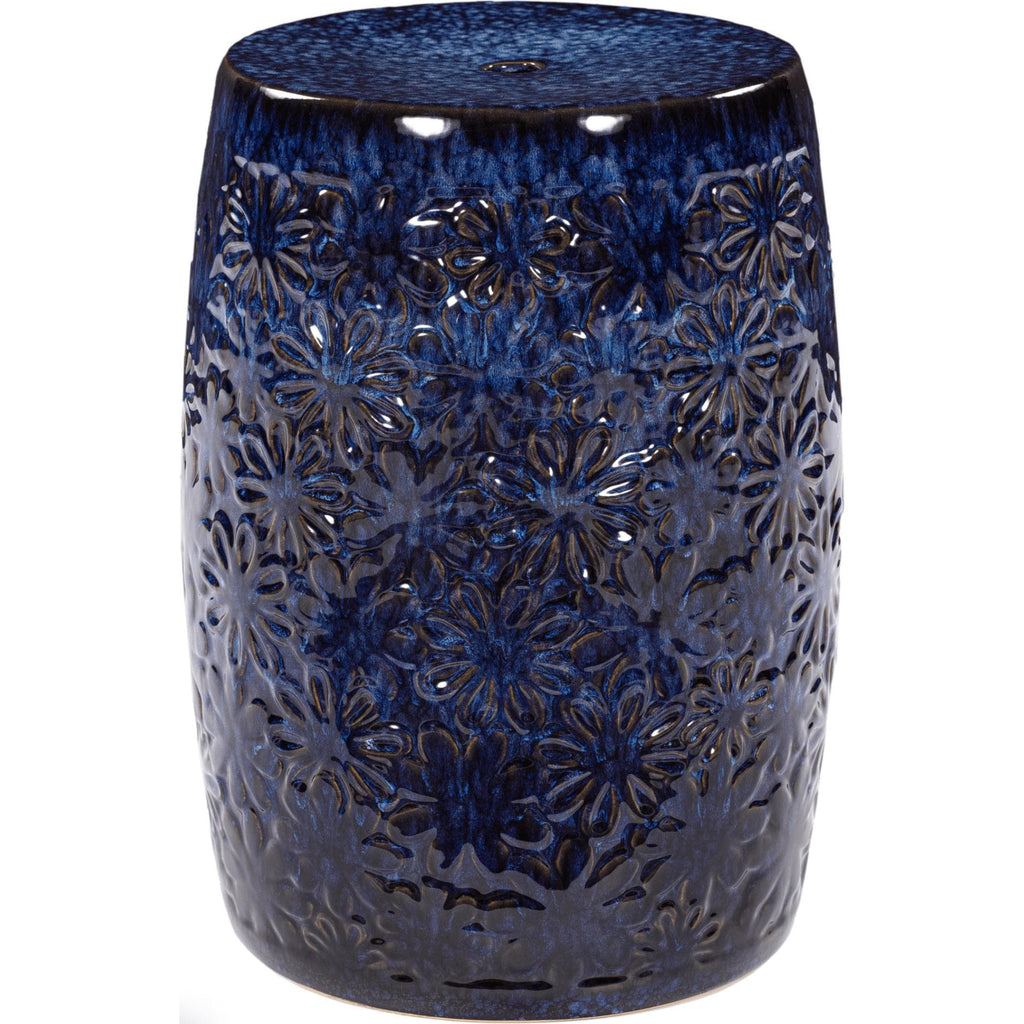 Blue Ezra Ceramic Stool