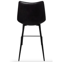 Alibi Black Faux Leather Barstool, Set of 2