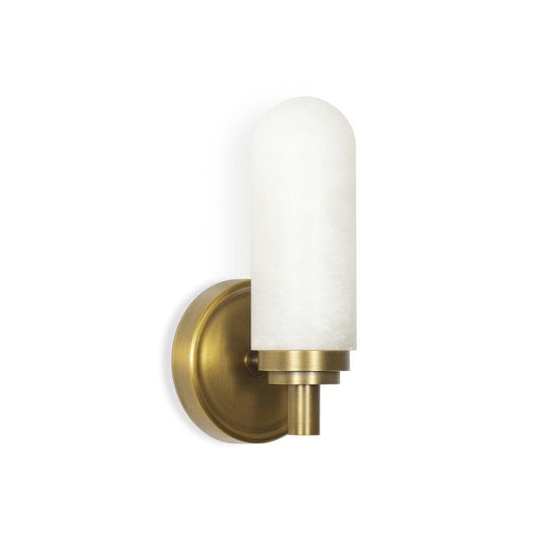 Salon Sconce Single Natural Brass