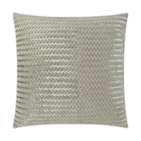 Gene Pewter Fur Throw Pillow