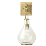 Antique Brass Tear Drop Hanging Wall Sconce