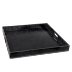 Derby Square Leather Tray Black