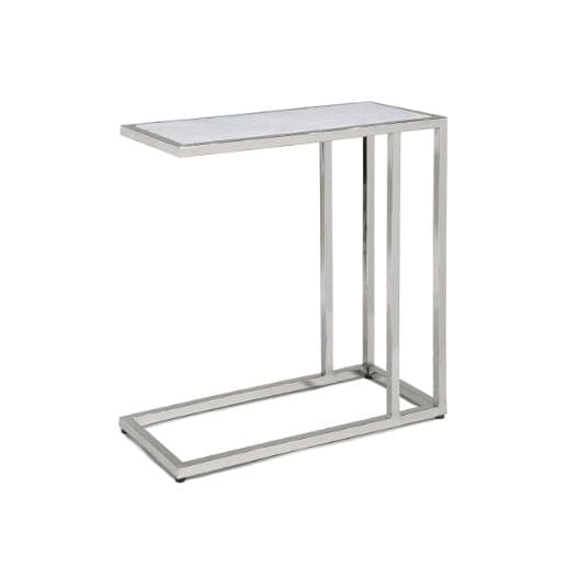 Echelon Sofa Hugger Table Polished Nickel