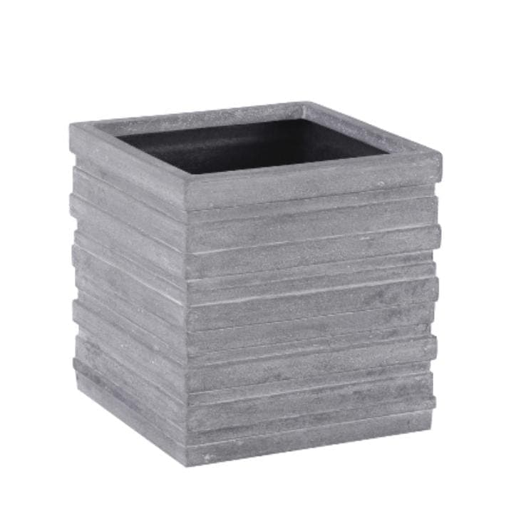 June Medium Square Gray Planter