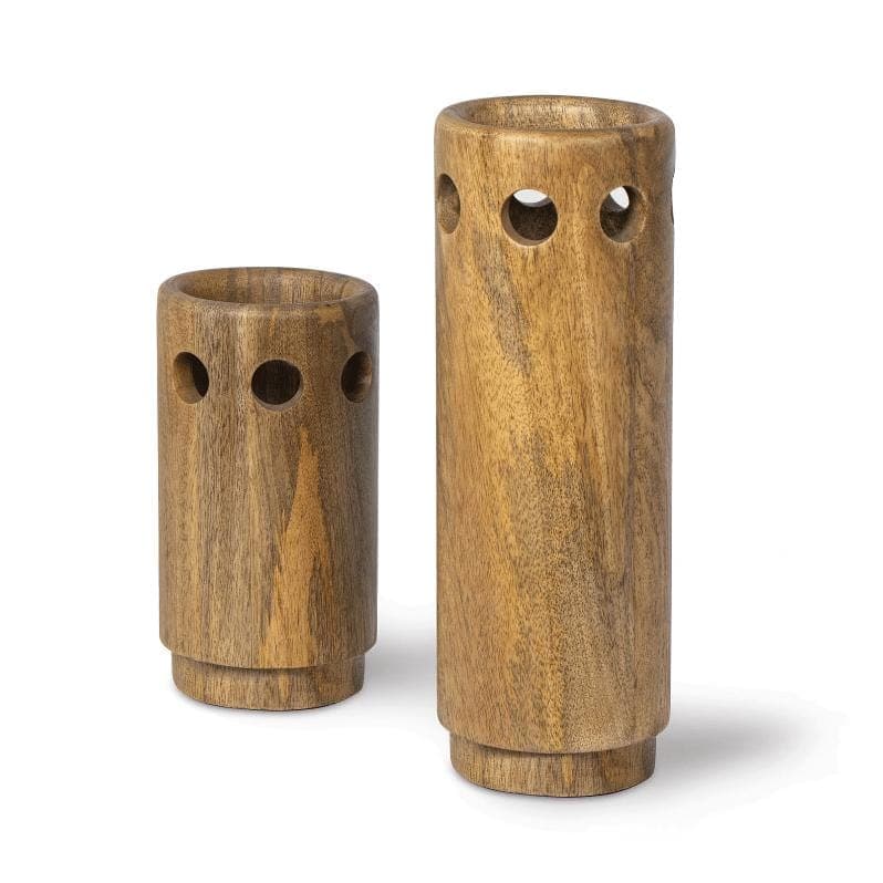 Savior Natural Wooden Vase Set