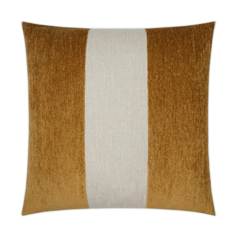 Magritte Golden Throw Pillow