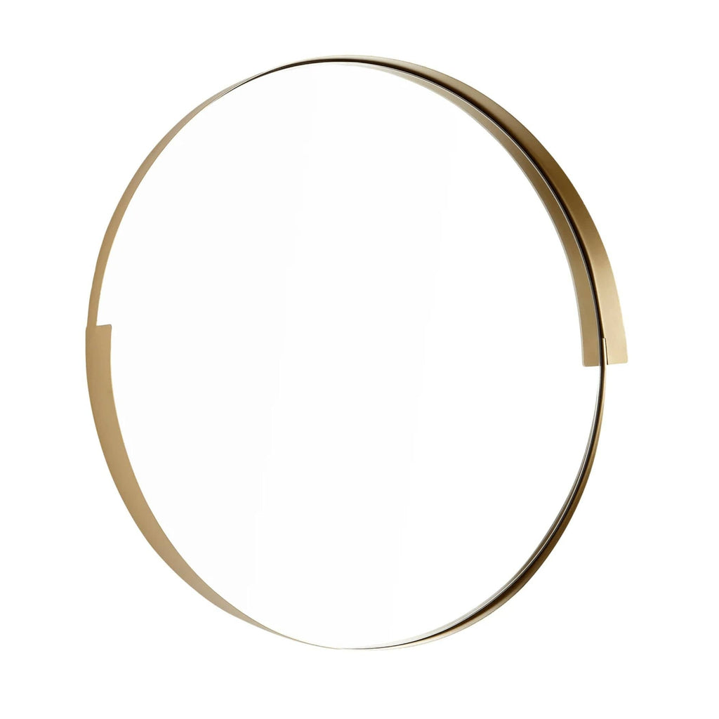 Gold Geometric Band Mirror, Large