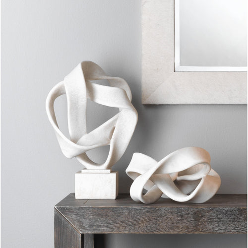 Tangled White Resin Decorative Sculpture