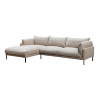 Jamara Sandy Beige Left Arm Sectional Sofa