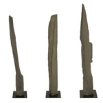 Cast Splinter Stone Sculptures Set of 3
