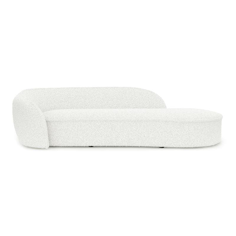 Claudette White Boucle Lounge Sofa