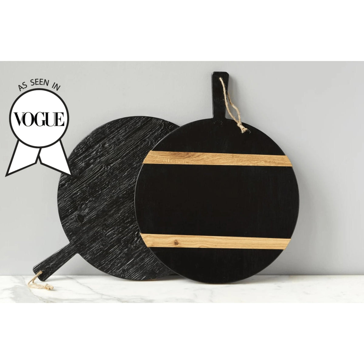 Black Round Mod Charcuterie Board, Medium