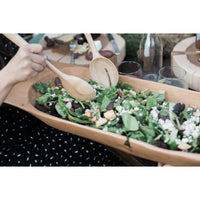 Large Natural Wooden Dough Bowl