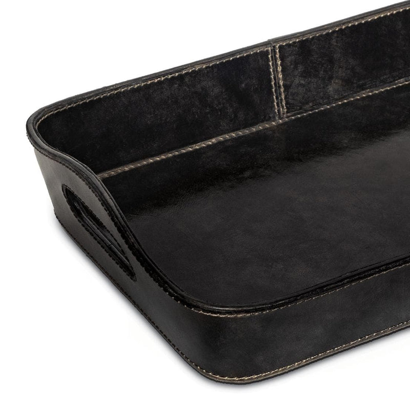 Derby Parlor Leather Tray Black