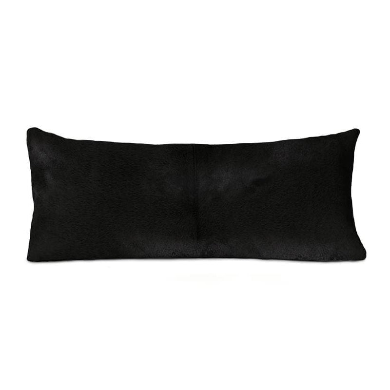 Morgan Hair on Hide Rectangle Pillow Black