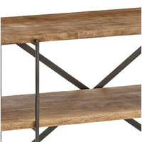 Workshop Cast Iron & Wood Console Table