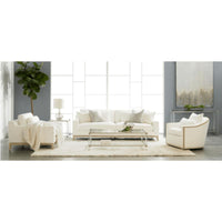 Victoria Ivory Track Arm Sofa