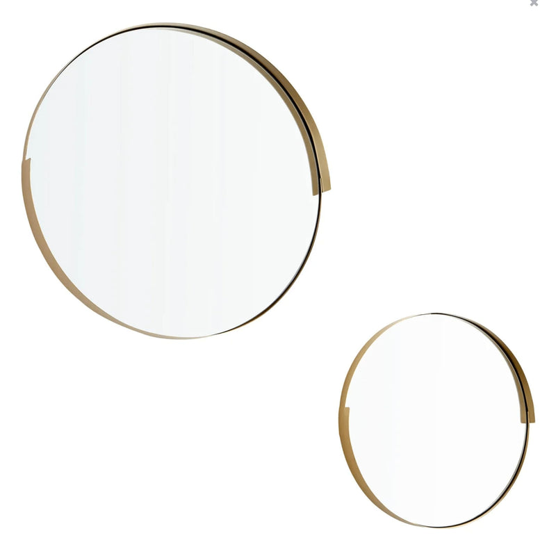 Gold Geometric Band Mirror, Small