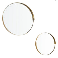 Gold Geometric Band Mirror, Large