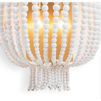 Milos White Beaded Sconce