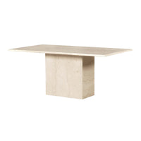 Abram Cream Marble Dining Table