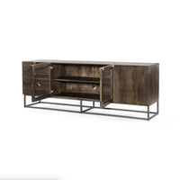 Kenzie Vintage Brown Media Console