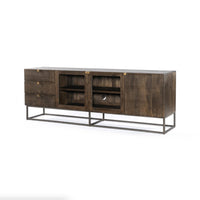 Kenzie Vintage Brown Media Console